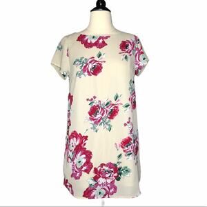 Olivaceous Cream long Floral Top, S/M